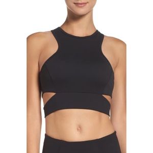 Zella Mirage Longline Zip Sports bra